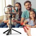 40-Inch Wireless Selfie Stick with Bluetooth Remote, LED Light & Tripod Stand | Foldable & Extendable Design for Vlogging, TikTok, YouTube, Travel Photography & More. 