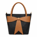 TYMO Velora Ribbon Tote bag for Women – Premium PU Leather Structured Handbag. 