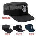 New security cap summer men's flat-top training cap peaked cap black secret service cap combat hat property. 