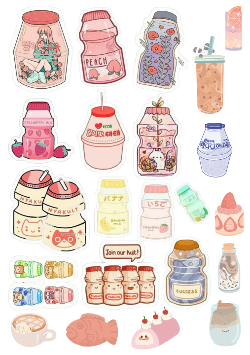 Cute%20food%20Stickers%20A5%20uncut%20sheet%20%7C%20Kawaii%20%20journaling%20,sweet%20%7C%20Adorable%20Foodie,%20Ice%20cream%20cup%20cake,%20%20fruit%20vegetable%20-%20Image%207