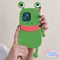 3D Cute Frog Phone Case For Vivo Y02 Y77 Y77E Y22 Y22S Y16 Y35 2022 4G Y17 Y15 Y12 Y11 S1 Pro Y9S Y7S Soft Cases Silicone Cover. 