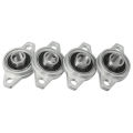 NANLIY- 4Pcs KFL001 12mm Zinc Alloy Self Aligning Pillow Block Flange Bearing Rhombic Bearing Housing. 