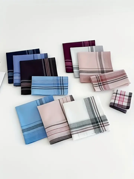 6-Pack%20Men'S%20Cotton%20Handkerchiefs,%20Elegant%20Plaid%20Design,%20Soft%20Woven%20Fabric,%20Lightweight,%20Sporty%20Style,%20Hand%20Washable%20-%20Perfect%20for%20Weddings,%20Outdoor%20Activities,%20Daily%20Use%20-%20Ideal%20Groomsmen%20&%20Outdoor%20Enthusiasts%20Gift%20-%20Image%207