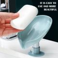 Newstyle Leaf Shape Soap Box Drain Soap Holder Box Bathroom Shower Soap Holder Dish Storage Plate Tray Bathroom Supplies Bathroom Gadge. 