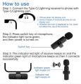 ( Not Support Tecno and Infinix ) K9 Dual Microphone Mic Plug & Play USB Type C Plug Wireless Lavalier Microphone | Mini Lapel Microphone Wireless Mic For Recording YouTube_Facebook_ Interview Auto Sync Noise Reduction NO APP or Bluetooth Needed- Dual Mic. 