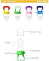 Baby Fruit Pacifier Feeder Fresh Food Infant Food Fruit Teething Toys Silicone Baby Envelopes. 