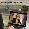 AUSDOM AW33 Webcam for PC with Microphone, USB Web Camera with HD 1080P for Computer Laptop Desktop, Wide Angle Video Streaming Web Cam for Mac Windows, Plug and Play for Teams Zoom Conference Black. 