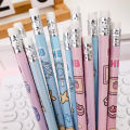 12Pcs/Set Cute Cartoon HB Standard Wooden Pencil Kawaii Capybara Student Stationery Writing Drawing Pencils School Office Supply. 