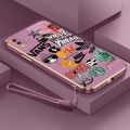 Casing For Vivo Y85 Vivo Z1I Vivo Z3X V9 Vivo Y85A Trendy Brand Camera Protection Phone Case Plating Edges Silicone Soft Cover With Free Lanyard. 