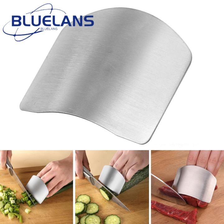 Anti-cut Finger Protector Stainless Steel Finger Guard Safe Vegetable Cutter Hand Guard Tool for Kitchen Cut Finger Protector Gadget Stainless Steel Finger Protector