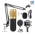 BM800 Condenser Microphone with Sound Card and Pop Filter - Professional Kit. 