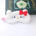 Hello Kitty Women's Cartoon Plush Sleep Mask Cute Anime Girl Eyeshade Shading Eye Mask. 