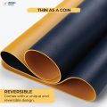 Leather Desk Pad Protector,Mouse Pad,Office Desk Mat,Non-Slip Double Sided PU Leather Desk Blotter,Laptop Desk Pad,Waterproof Desk Writing Pad for Office and Home (35.4" x 17.7"). 