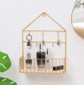 Creative Wall Mounted Shelf (Hooks) by Matrix | Key and Mail Holder | Entryway Wall Rack & Organizer | Mail Holder with Key Hooks for Decor & Organzing | Wall Home Iron Wall Hanging Rack. 