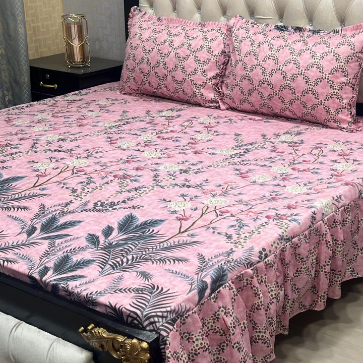 Luxury Frill Bedsheet Set | King Size | Soft Cotton Feel