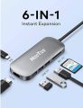 HooToo USB C Hub, HooToo USB C Adapter/Charger USB C to USB 3.1 with Type C Charging Port, USB C to HDMI Output, Card Reader, 3 USB 3.0 Ports – Silver ORIGINAL UK ZONE. 