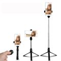 XT10 Bluetooth Tripod Selfie Stick Live Mobile Phone Holder. 