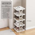 Purple/Grey Foldable shoe rack Durable Multi layer Plastic Multi layer shoe rack Space saving shoe rack for Home Daily use Space saving. 