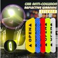 Pack Of 4 - Safety Warning Mark Car Reflective Tape Door Open Signal Stickers For Bikes And Cars. 