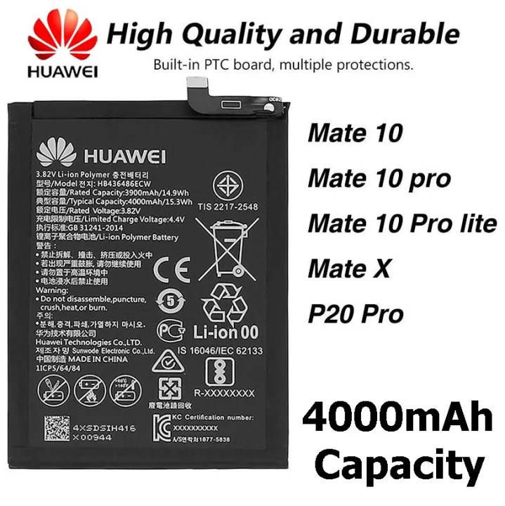 Huawei%20P20%20Pro%20/%20Honor%2020%20Battery%20Replacement%20HB436486ECW%20Battery%20with%204000mAh%20Capacity%20_%20Black%20-%20Image%203