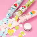 Portable Mini Flower Paper Soap Slice Case Random Color Body Hands Washing Bath Confetti Dish Foaming for Travel Cleaning. 