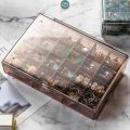 24 Grid Transparent Acrylic Jewelry Box organizer. 