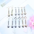 1 Pair Anime Earrings Ear Clips Heart Round Bead Earrings Gifts Cosplay Costume Prop Drop Earring Anime Jewelry Fans Gift. 