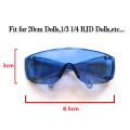 Kids Girls Gift Mini Plush Doll for 1/31/4 BJD Plush Doll Eyeglasses Cute Heart Frame Colorful Ski Goggles For 20cm Dolls. 