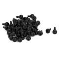 PC Computer Case Thumbscrews M3.5 Thumb Screws Black 50 Pcs. 