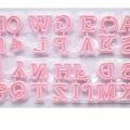 Pink Upper Case Cookie Letter Stamps Of Decorating Alphabet Letter Fondant Embosser Cookie Cutter Plastic Set. 