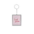 Live your dream motivational aesthetic stylish acrylic keychain for girls daily use and gifting double side printed keychains. 