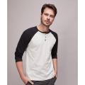 [Pack of 4] Raglan 2 colors button Full sleeves T shirts for men and women Random Colors. 