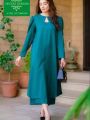 Stitched 2pc Long Shirt with Trouser. 