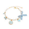 Decorative Cats Collar Vibrant Color Plastic Imitated Pearl Cat Necklace Pet Accessories. 