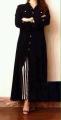 Linen casual front open straight frock. 