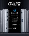 An-ker (A8398) PowerExpand 5-in-1 Thunderbolt 4 Mini Dock, Max 85W Charging for Laptop, Max 15W Charging for Phone, Single 8K@30Hz or Dual 4K@60Hz Display, USB 3.1 Gen 2 Port, for MacBook Pro/Air, and More. 