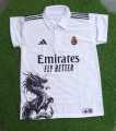 Real Madrid Ronaldo #7 Special Dragon Edition Football Jersey T-Shirt - Pink Dragon for girls & Boys. 