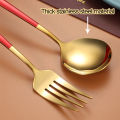 4pcs Portable Stainless Steel Cutlery Set Travel Dinnerware Set Spoon Fork Chopsticks Kitchen Accessory with Case Cutlery Camping Dinner Sets. 