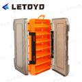 LETOYO Quality Fishing Lure Box Squid Jig Lure Case Wood Shrimp Fishing Tackle Box 12 14 Compartments Storage Double Sided Container Organizer Storage For Sea Fishing. 
