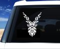 Markhor, Maarkhor, Markhore Bumper Sticker "(New Design)" Size - 12" x 10" inch Large Decal for "Car Back Mirror" | Premium Quality. 