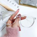Decorative Plane Mirror Anti Blue Light Glasses New Without Degree Computer Glasses Frame Transparent Round Eyewear Women Men. 