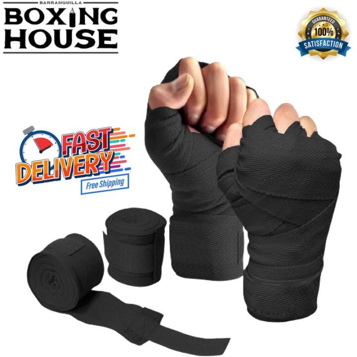 Hand Wrap Boxing Hand Wraps Hand Bandage Boxing Bandage Wrist Grips Hand Band Wrist Band Boxing Fitness Gym Yoga (1 Pair).