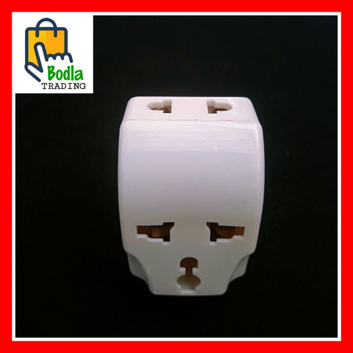 Multi Power Plug Socket - Mobile Multi Plug- Multi Shoe Adapter 3 Pin & 2 Sockets High Quality