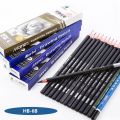 18Pcs/Box 2H—White charcoal Professional drawing pencil 2H—White charcoal Sketch pencil Charcoal Pencils white brown Writing & Sketching school supplies pen. 