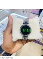 Luxurious Digital Bracelet Watch for Women & Girls - Full Diamond/Stone Studded LED Touch Screen Wristwatch. 