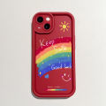 Hontinga for Infinix Note 40 Back Cover Rainbow Smile Ladder Soft Camera Protection Rubber Phone Case. 