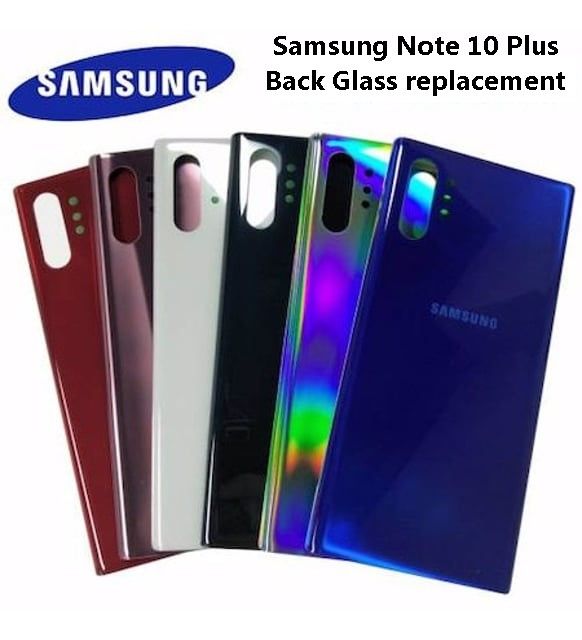 Samsung Note 10 Plus Back Glass Battery Cover Replacement , Back Panel Replacement for Samsung Note 10 Plus