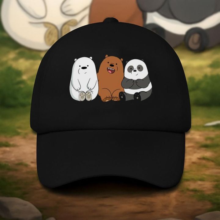 The Bear Bears Cap for Cute Panda Adjustable Baseball Hats at CustomizeGiftsPK