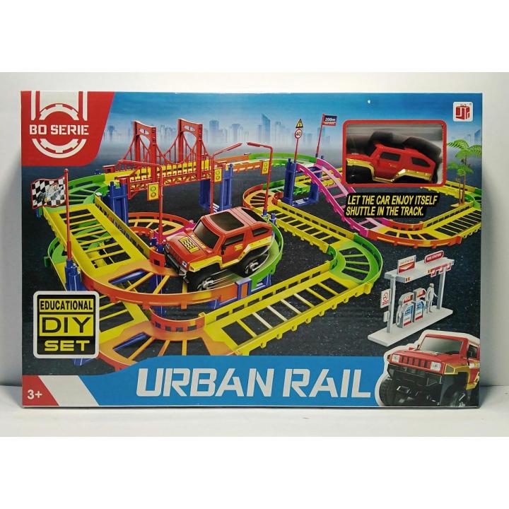 Track Racer Train Urban Rail - Racing Track set - Big Track - Train Car Set | Daraz.pk