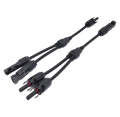 MC4 1Pair x MCY201 Connector Y Branch mcy201 Terminals 2 Male 1 Female and 2 Female 1 Male Solar Panel Cable Branch Connector for solar Pv solar system. 